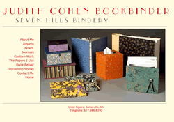 Judith Cohen Bookbinder, Seven Hills Bindery